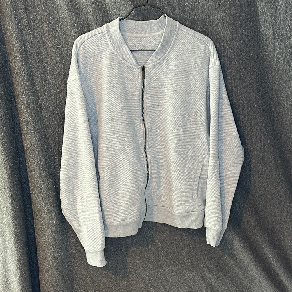 Women's Light Gray Athleisure Bomber Jacket
